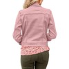 LookbookStore Pink Jean Stretchy Denim Fall Jackets for Women Stretchy