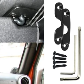 deemars Upgraded Aluminum Alloy Sun Visor Repair Kit, Heavy Duty Sun Visor Clip, Visor Mounting Clips Compatible with Jeep Wrangler JK 2018/ JL/Wrangler 2018-2023/ Gladiator 2020-2023