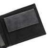 Wampum Mens Genuine Leather Classic Coin Purse with Box, Black