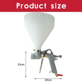 Drywall Texture Sprayer,Air Texture Gun 1.5 Gallon with 3 Nozzle (4.0mm/6.0mm/8.0mm) for Orange Peel Knockdown (Silver)