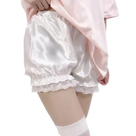 YFFSFDC Women's Pumpkin Pants, Pettipants, Cute, Stylish Design, Petticoat, Cosplay, Costume Accessory, Lolita, Wedding Costume, Costume, white