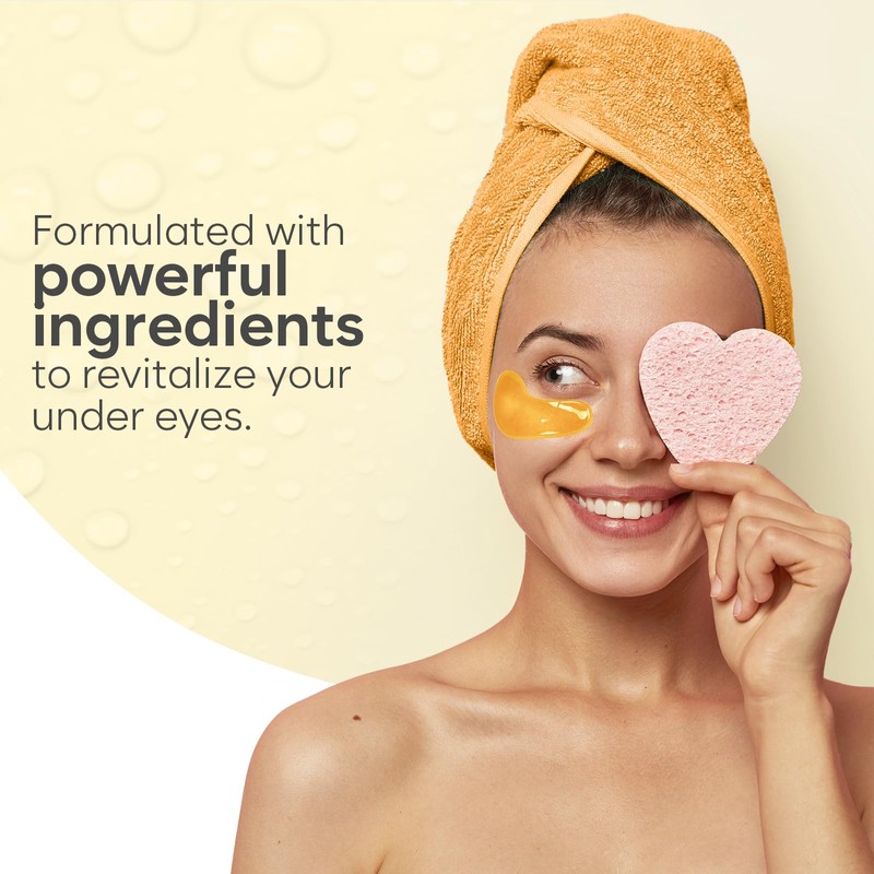 AURAE 24K Gold Under Eye Gel Patches (30 Pairs) -