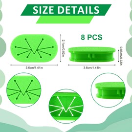 8-Pcs Replacement Gripper Clips for Swiffer Sweeper 2-in-1 Mops, Long-Lasting Pad Holder Clamps, Tool-Free Snap Design for Secure Cleaning