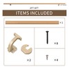 5 FT Handrails for Indoor Stairs,Deck,Slope,Modern Aluminum Handrail Set, Wall