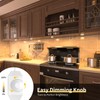 WOBANE Dimmable LED Puck Lights, Under Cabinet Lighting with Switch,