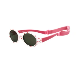 Kiddus Baby Comfort Polarised Sunglasses for Boys and Girls / Age 6 Months and Above / UV400 Sun Filter / Adjustable Elasticated Strap / Flexible, Safe, Comfortable and Impact-Resistant / Case Included -