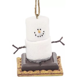 Unbranded The Original Smores Chocolate Graham Cracker Christmas Holiday Snowman Ornament