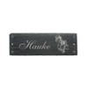 Slate Horse Friesian Horse Box Stable Board Name 22 x