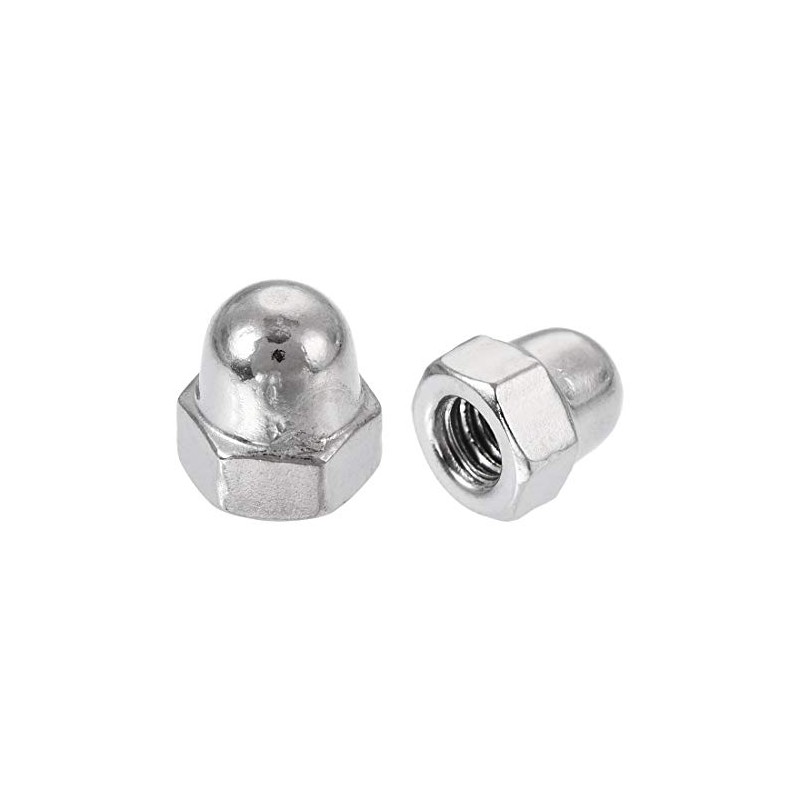 Sourcingmap Acorn Hex Cap Nuts - 12Pcs M4 Dome Nuts