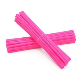72Pcs Pink Spoke Skins - Universal Dirt Bike/Motorcycle/Bicycle Wheel Rim Decoration & Protector Covers