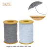 HARFINGTON 2pcs Elastic Sewing Thread 547 Yards 0.5mm Thickness Latex