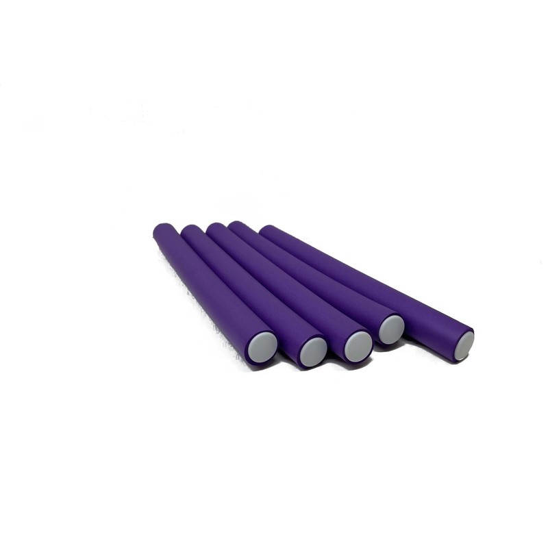 Purple Color Flex Spongy Rod Rollers Twist-flex Pro Curls Hair