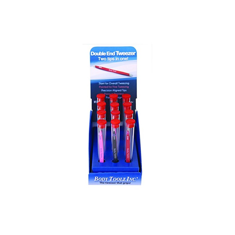 Body Toolz Double End Tweezer, BLACK