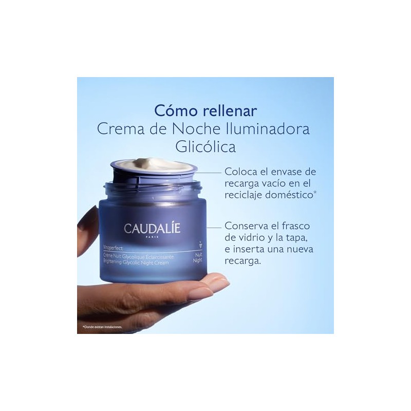 Caudalie Vinoperfect Crema Iluminadora Glicólica de Noche- 50 mL