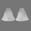 Anmire 3 Pack Alabaster Glass Shade, Bell Shaped Light Fixture