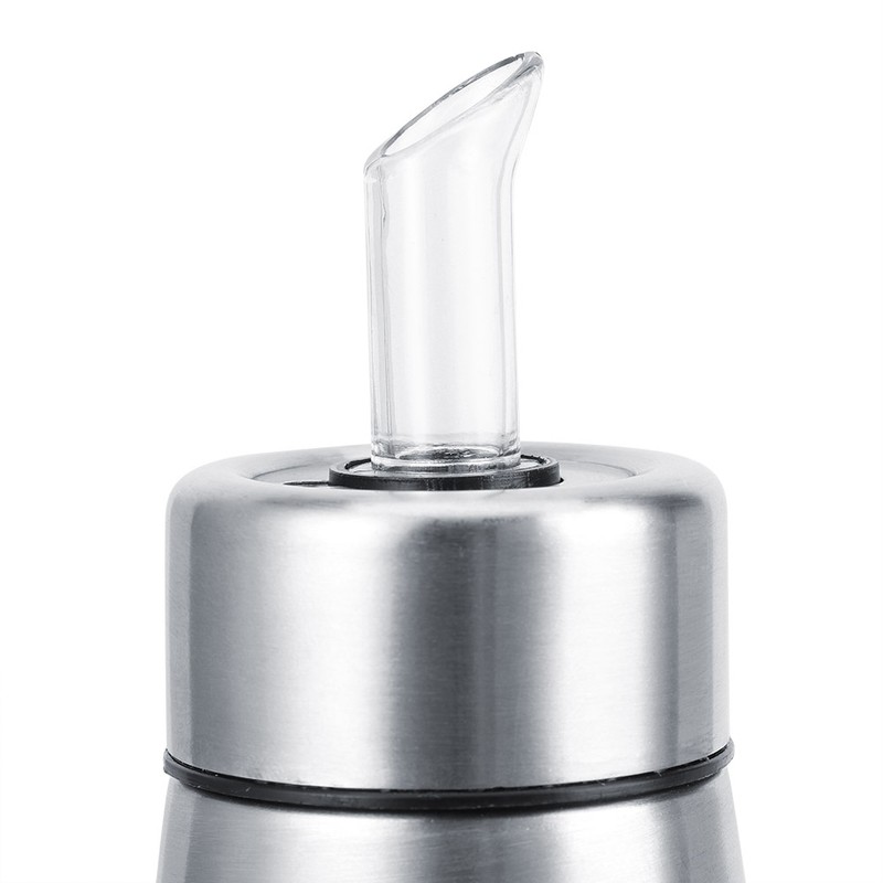 304 Stainless Steel DustProof Leakproof Oil Vinegar Bottle Dispenser Pot