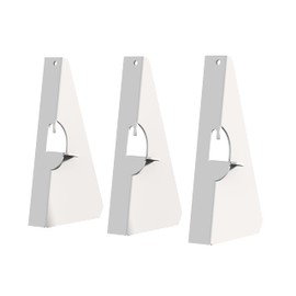 CoroRio 60 Pack 9 Inch Self Stick Cardboard Easel Backs, Picture Frame and Art Easel Stand, Use for Photos, Signs, Crafts, (Pack of 60, White)