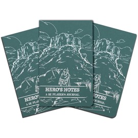 DUNGEON CRAFT Players Journals Detailed RPG Character Notebook: Green, for Dungeons and Dragons Fifth Edition Roleplaying Campaign Notebook - 3 Pack 5.63x8.27 Inch