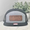 My wife is psycHOTic hat - Hat type: Trucker, Patch: