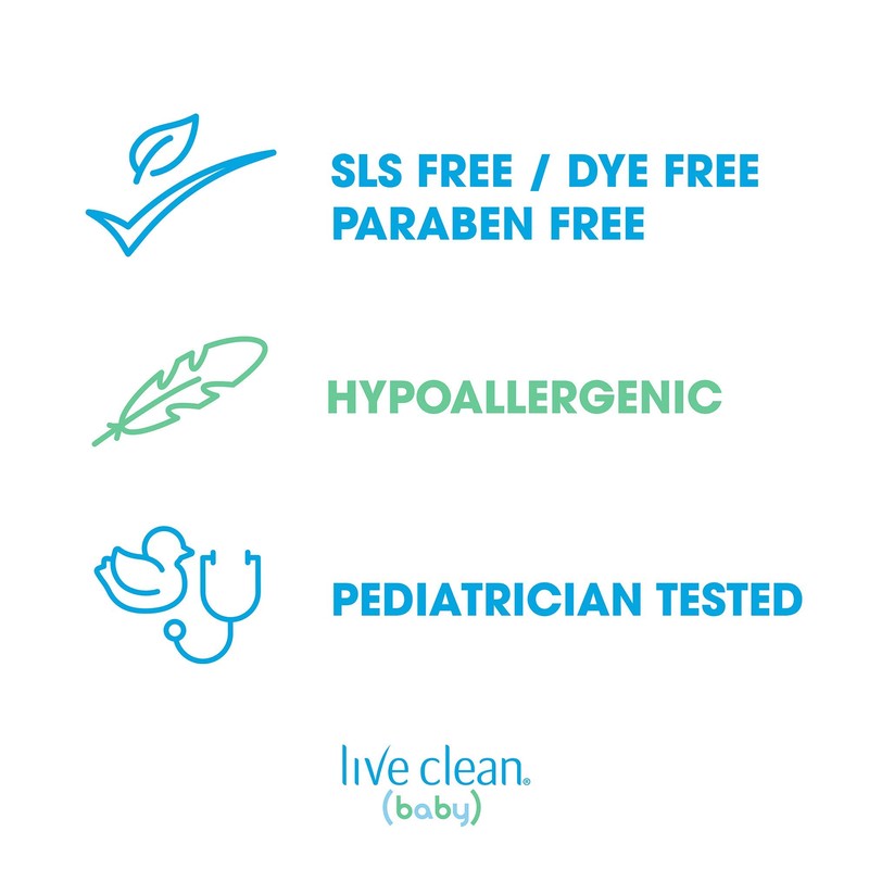 Live Clean Live Clean Baby Tearless Shampoo & Wash, Perfume