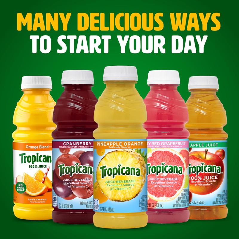 Tropicana Juice Drink, 15.2 Bottles, Pineapple Orange, 15.2 Oz (Pack