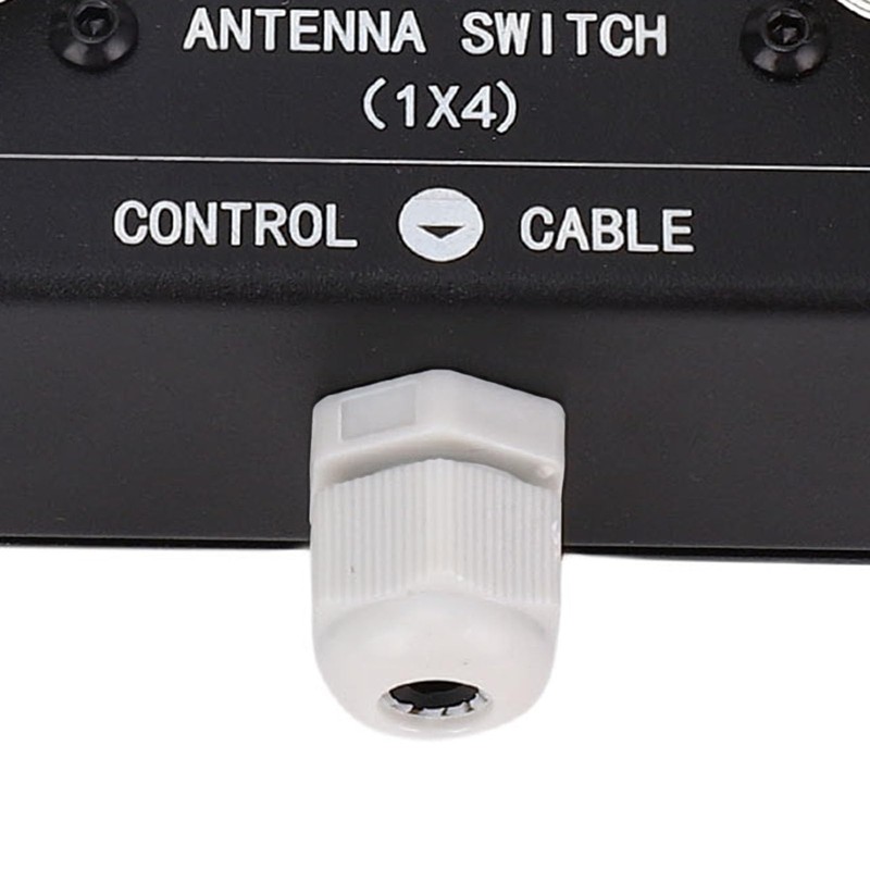 4 Way Coaxial Remote Antenna Switch, 1.8MHz-60MHz 500W PEP with