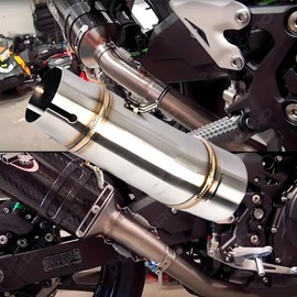 Motorcycle Exhaust Mid Pipe - Motorcycle Muffler Mid Pipe - motorcycle exhaust mid link pipe, with 1pcs Clamp and 2pcs Springs