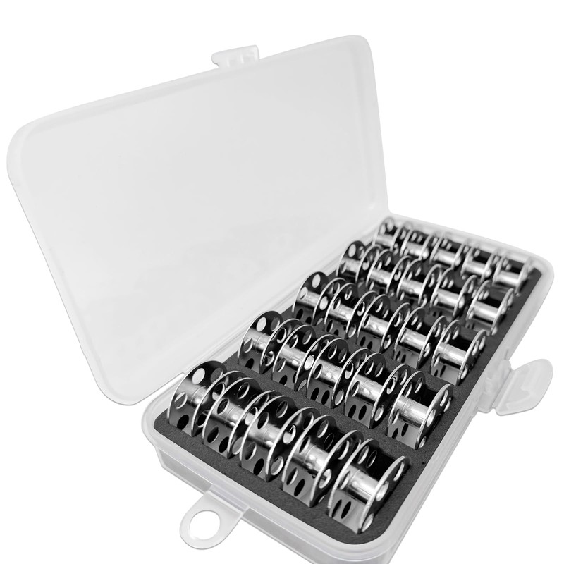 ZhXu Shuo 25 PCS/Box Bobbins with Storage Case Fits for