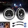 AMUNIESUN DOT 2x7inch Round Led Projector Headlights Combo Beams(High &