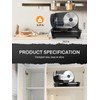 FOHERE Electric Meat Slicer 200W Deli Slicer for Home with