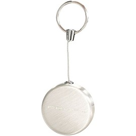 infactory Key JoJo: Key Rewinder Deluxe Stainless Steel Key Reel Key Ring Key Reel Steel Cable, silver