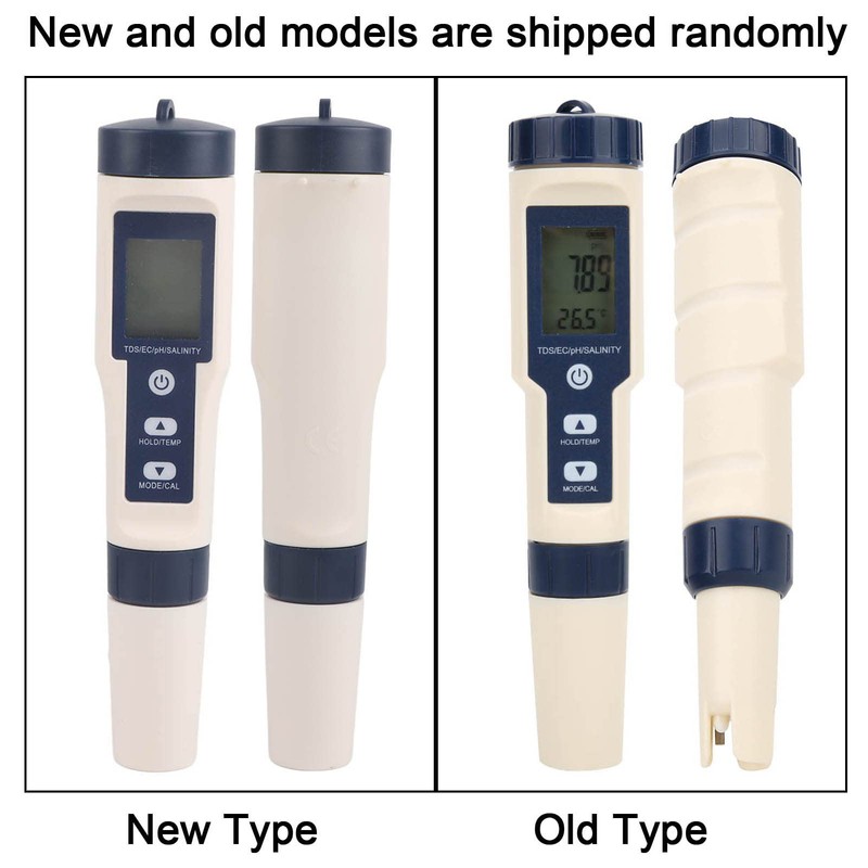 5 in 1 Portable Digital PH Salinity Temp TDS EC