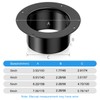 Hon&Guan Diameter 125 mm Welding Flange, 5 Inch Ventilation Pipe,