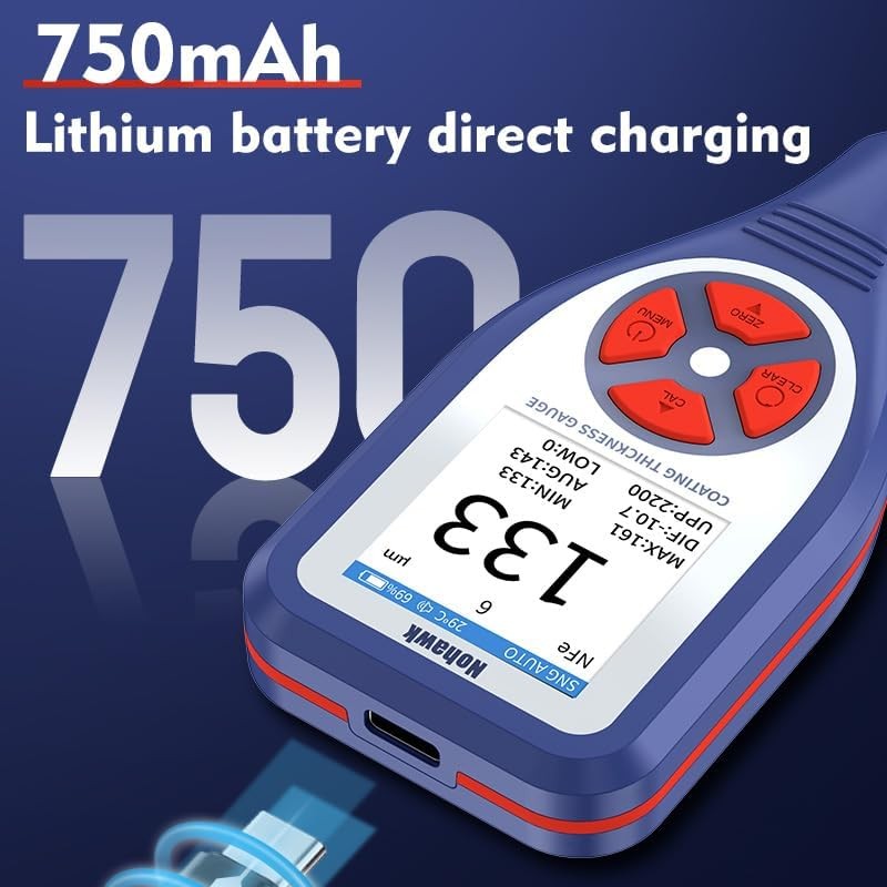 Flagfront Coating Thickness Gauge Digital Paint Meter Best for Car