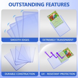 DEDC 200 Pack Trading Card Shipping Protector Kit: 100 Card Protectors, 50 Top Loaders, 50 Bubble Mailers (5x6), Shipping Tape (Black)