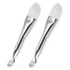 SAFIGLE 2pcs Dual End Face Mask Brush Applicator Soft Bristles for Precise Application for Mud Masks Routines for Women
