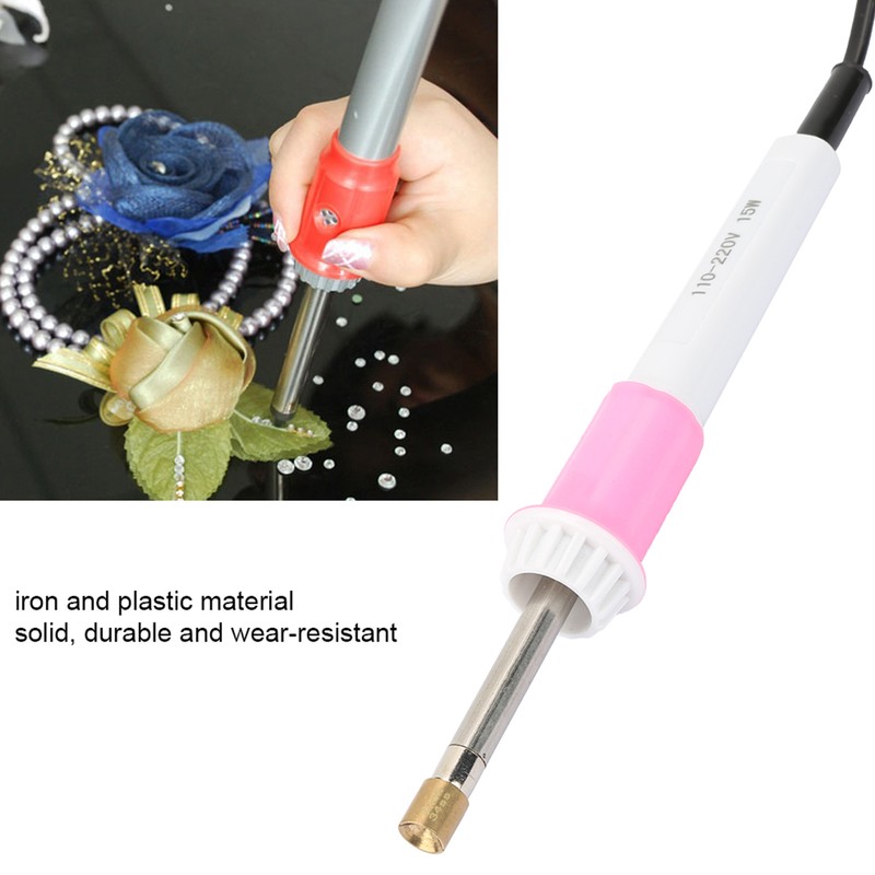 Hot Fix Applicator with 7 Tips Iron Rings 15W Quick
