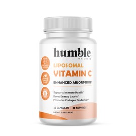 Vitamina C Liposomal 60 Cápsulas - Suplemento Antioxidante para la Energía - Cápsulas Veganas Sin Gluten y Sin OMG