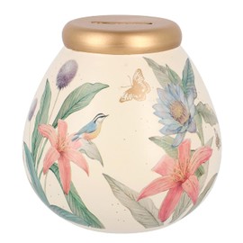 Pot Of Dreams Money Bank, Ceramic, Cream, 14cm x 14cm x 14cm