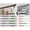 KAMANINA Bronze Curtain Rods 32 to 58 Inch (2.6-4.8 Feet),