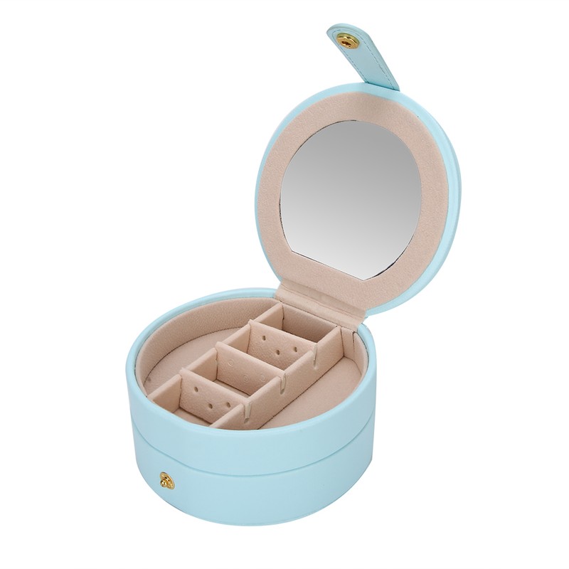 Jewelry Box PU Portable Multi Functional Jewelry Ring Earrings Storage