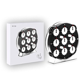 LiangCuber QY Toys Chuanshi Clock Puzzle，Magnetic Magic Clock Puzzle Educational Cube 3D Puzzle Toy for Kids and Adult Gifts