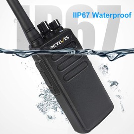 Retevis RT81 Digital Walkie Talkies Waterproof,Commercial Heavy Duty 2 Way Radio,Group Call,2200mAh Rugged Long Range DMR Radios Handheld(2 Pack)