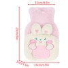 MilyaDE 350 ml Hot Water Bottle with Cover Plush Bed