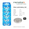 Renata Batteries 362 Button Cell Watch Battery (5 Pack)