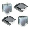 AcbbMNS 4pcs Sliding Wardrobe Door Roller Wheels for Closet Cabinet