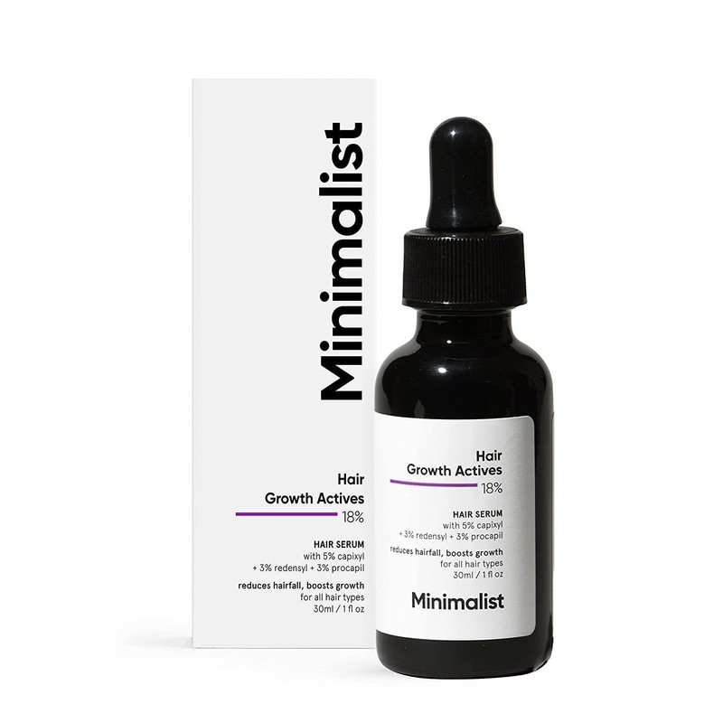 Minimalist 18% Hair Growth Serum with Redensyl - Grow thicker,