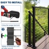 Toscoco 14 Pack Black Cable Railing Kit Invisible Receiver&Threaded Stud