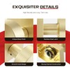 Heittis 2 Pack Dummy Door Knobs, Satin Brass Non Turning