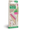 Piksters Bamboo Right Angle Interdental Brush (Size 00 - Pink) X 6